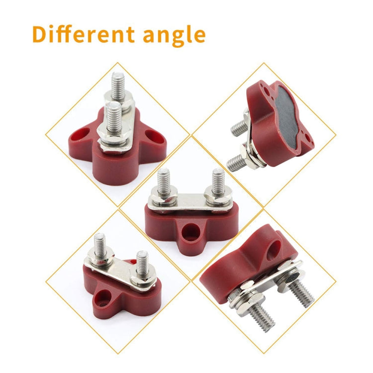 Double Terminal Block Spiral Fixed Wire Connector, Color: M8 Red - Booster Cable & Clip by PMC TechLife | Online Shopping South Africa | PMC TechLife | Buy Now Pay Later Mobicred