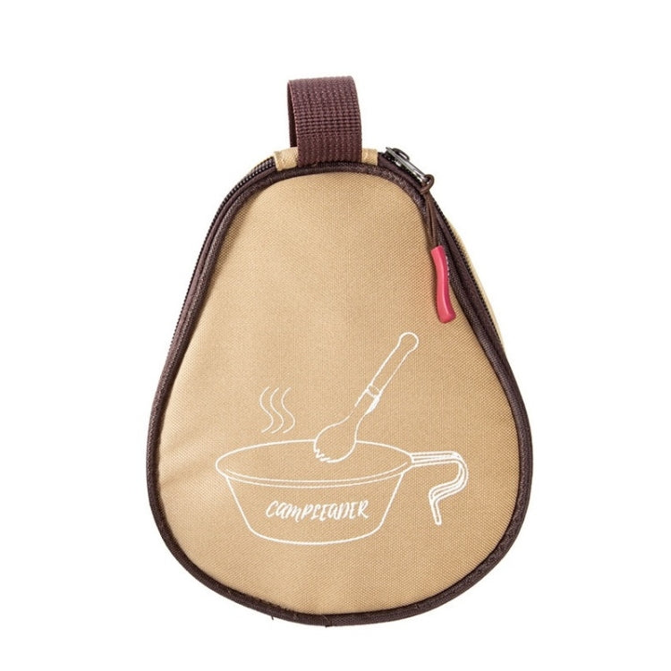 CAMPSOR Outdoor Camping Barbecue Tableware Storage Bag(Khaki) - free shipping - PMC TechLife - Order now!