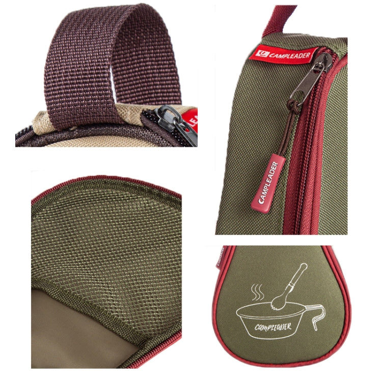 CAMPSOR Outdoor Camping Barbecue Tableware Storage Bag(Khaki) - free shipping - PMC TechLife - Order now!