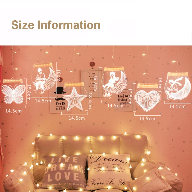 2m Romantic Girl Icicle Lamp Window Decoration Hanging Lamp, Style: Colorful Light - free shipping - PMc TechLife - Order now!
