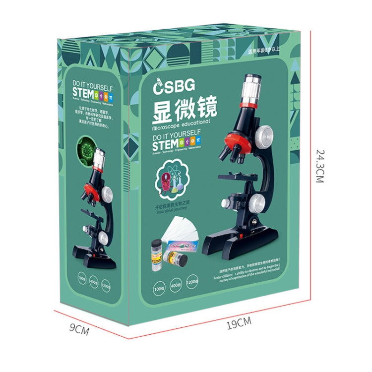 HD 1200 Times Microscope Children Educational Toys(Light Blue) - Digital Microscope by PMC TechLife | Online Shopping South Africa | PMC TechLife | Buy Now Pay Later Mobicred
