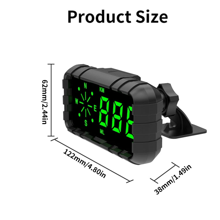 C3010 Car Head-up Display Speed Alarm(English Version) - Head Up Display System by PMC TechLife | Online Shopping South Africa | PMC TechLife | Buy Now Pay Later Mobicred