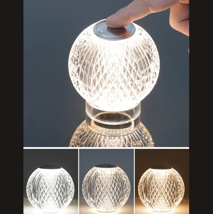 Crystal Ball Small Table Lamp USB Acrylic Night Light, Specification: MT2 80 x 80mm - Bedside Light by PMc TechLife | Online Shopping South Africa | PMc TechLife | Buy Now Pay Later Mobicred
