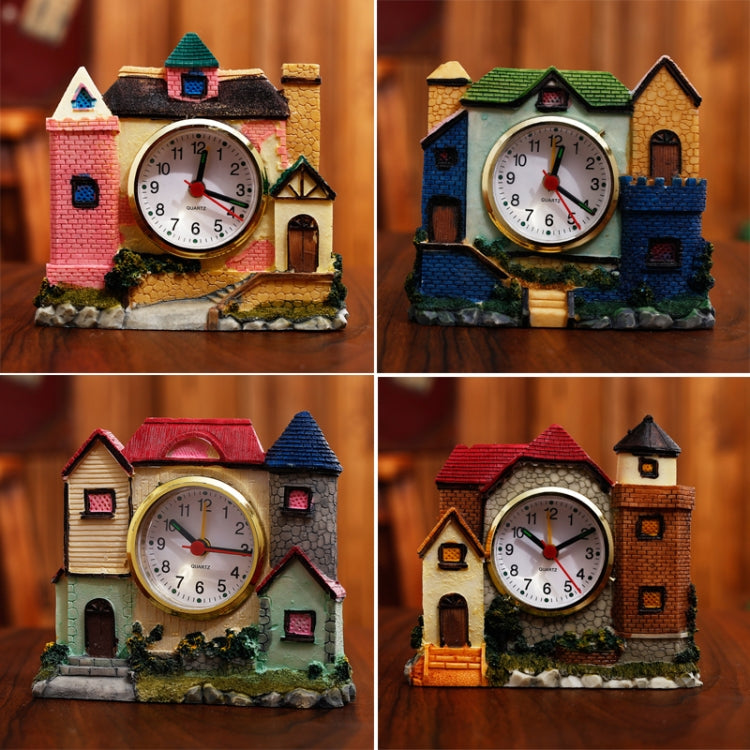 Castle Alarm Clock Home Desktop Decoration(Pink) - Novelty Clock by PMc TechLife | Online Shopping South Africa | PMc TechLife | Buy Now Pay Later Mobicred