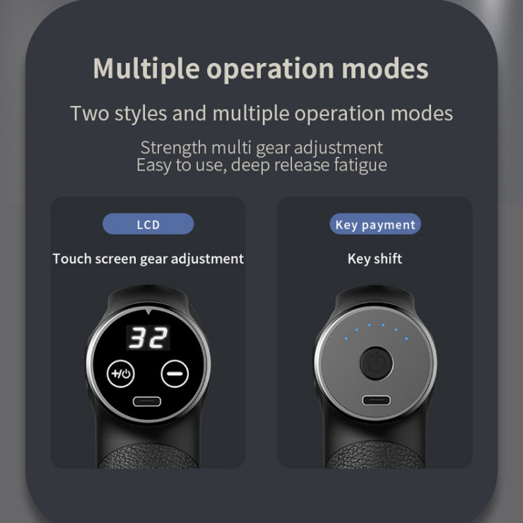 HB-008  Triangular Electric Fascia Gun Body Massage Gun, Specification: Button Style(Silver) - free shipping - PMC TechLife - Order now!