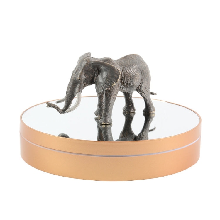 25cm Adjustable Speed Electric Rotating Display Stand Video Shooting Props Turntable(Golden Mirror) -  by PMC TechLife | Online Shopping South Africa | PMC TechLife | Buy Now Pay Later Mobicred
