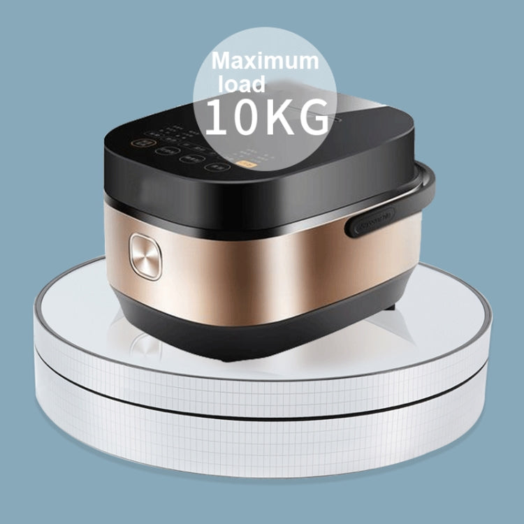 25cm Adjustable Speed Electric Rotating Display Stand Video Shooting Props Turntable(Golden Mirror) -  by PMC TechLife | Online Shopping South Africa | PMC TechLife | Buy Now Pay Later Mobicred