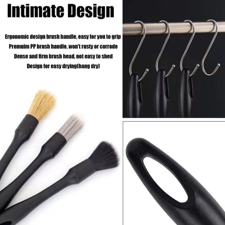 3 PCS / Set Car Interior Air Conditioning Cleaning Nylon Brush - Car washing supplies by PMC Jewellery | Online Shopping South Africa | PMC Jewellery | Buy Now Pay Later Mobicred