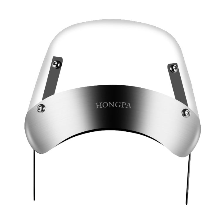 HONGPA DY-002 5-7 Inch Retro Motorcycle Modified PC Windshield(Transparent) - Others by PMC TechLife | Online Shopping South Africa | PMC TechLife | Buy Now Pay Later Mobicred
