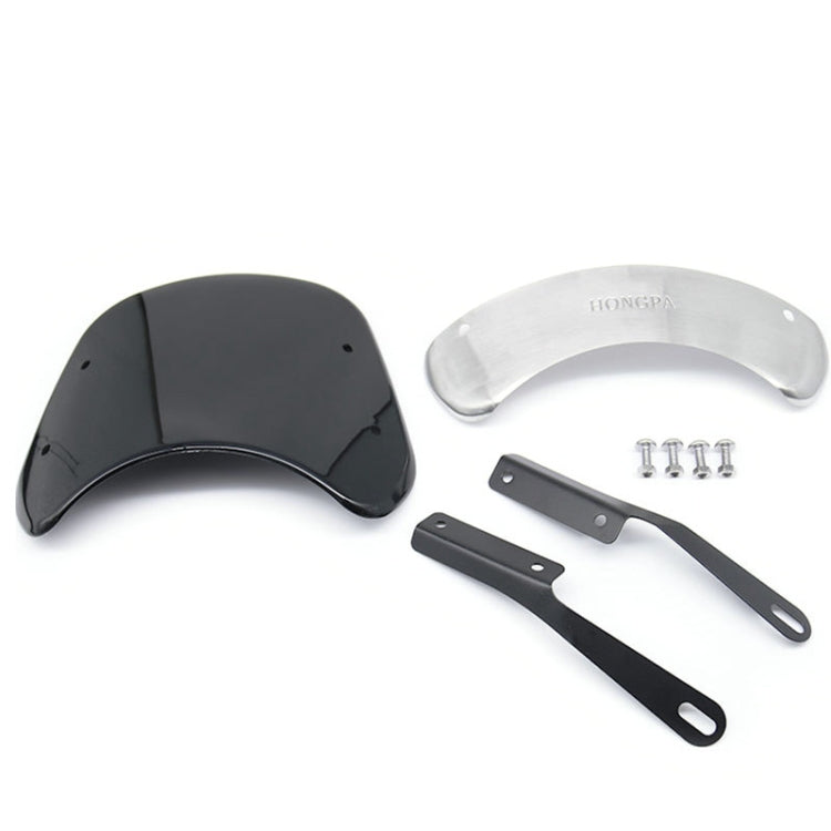 HONGPA DY-002 5-7 Inch Retro Motorcycle Modified PC Windshield(Transparent) - Others by PMC TechLife | Online Shopping South Africa | PMC TechLife | Buy Now Pay Later Mobicred