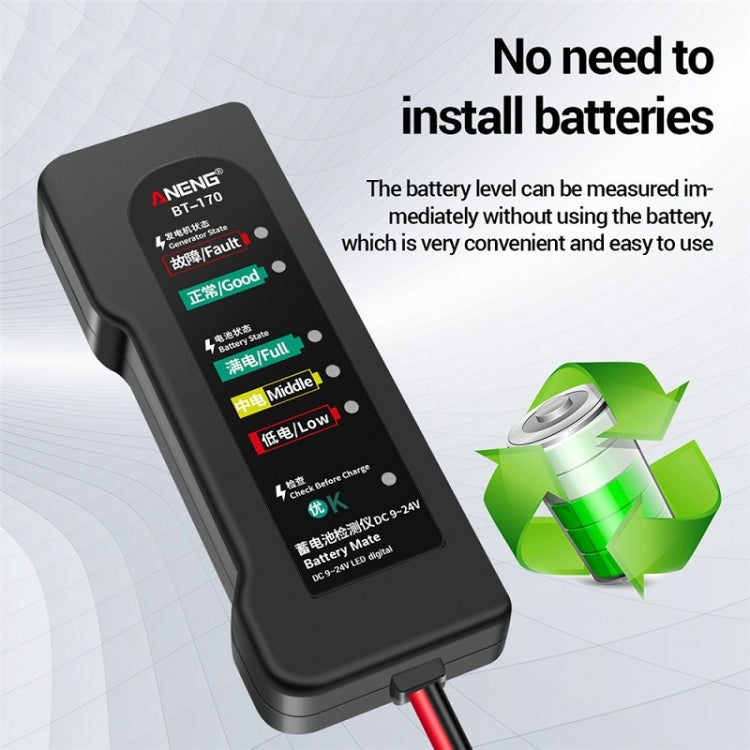 ANENG BT-170 12V Electric Vehicle Battery Tester - free shipping - PMC TechLife - Order now!