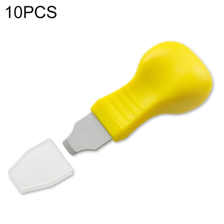 10 PCS Watch Rear Cover Tapping Knife Watch Opener, Style: Yellow Wide Mouth - free shipping - PMC TechLife - Order now!