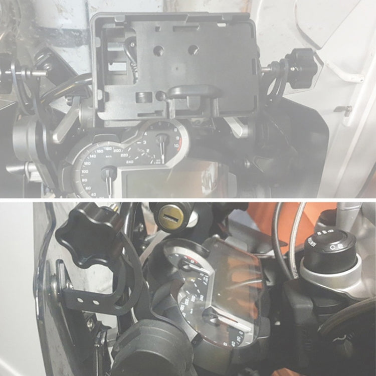 Motorcycle Windshield Fixing Bracket Modification Accessories For BMW R1200GS / R1250GS / ADV(Black) - Holder by PMC TechLife | Online Shopping South Africa | PMC TechLife | Buy Now Pay Later Mobicred