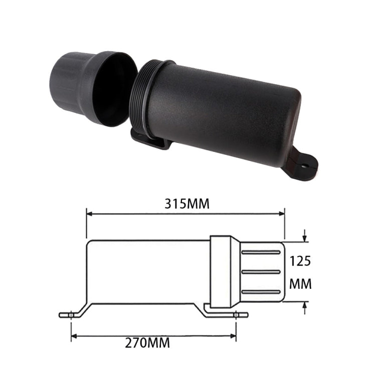 Universal Motorcycle Tool Tube Retrofit Parts, Wide: 125mm - Others by PMC TechLife | Online Shopping South Africa | PMC TechLife | Buy Now Pay Later Mobicred
