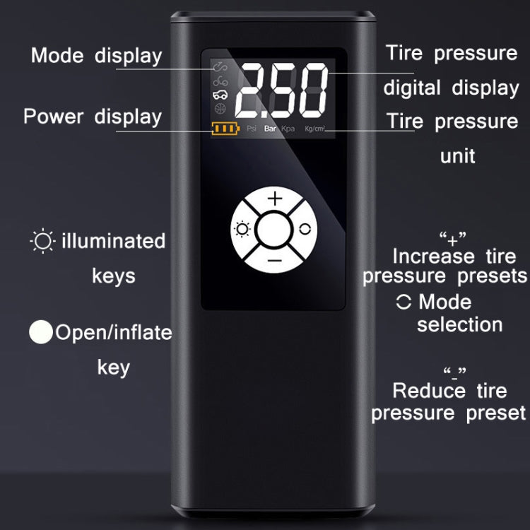 Car Portable Digital Display Electric Air Pump, Specification: L2775 Wireless Version 4000 mAh - Inflatable Pump by PMC TechLife | Online Shopping South Africa | PMC TechLife