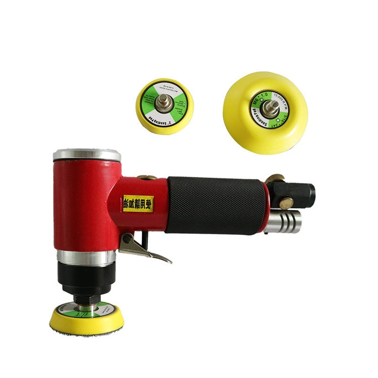 Pneumatic Polishing Machine Sandpaper Machine Car Waxing Machine(Red With 2 inch 3 inch Pallet) - Polishing Machine & Accessories by PMC TechLife | Online Shopping South Africa | PMC TechLife | Buy Now Pay Later Mobicred