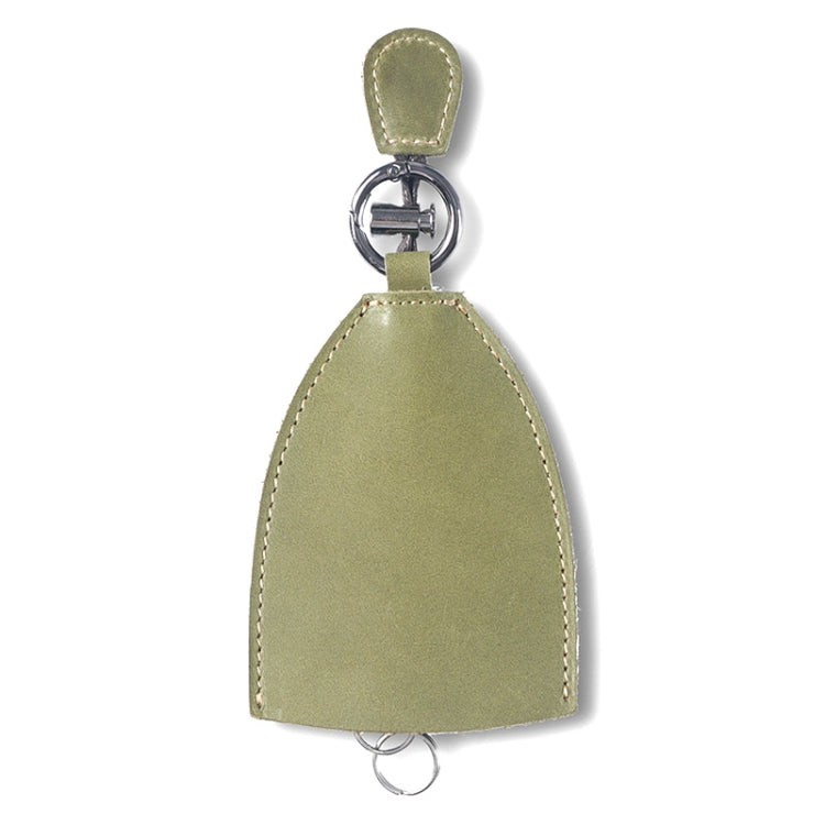 18Y-009 Vintage Handmade Leather Car Pull-Out Key Case(Oil Wax Skin Olive Green) - Car Key Cases by PMC TechLife | Online Shopping South Africa | PMC TechLife | Buy Now Pay Later Mobicred