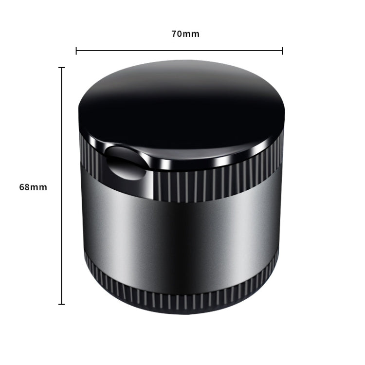 Car Ashtray With LED Ambient Light(Silver) - Ashtrays by PMC Jewellery | Online Shopping South Africa | PMC Jewellery | Buy Now Pay Later Mobicred