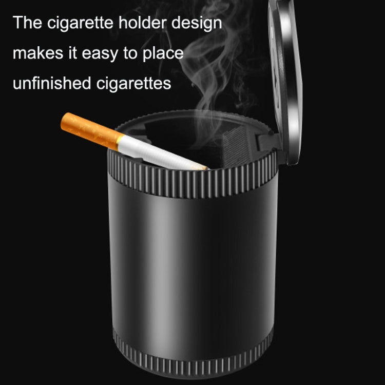LED Car Ashtray With Cover(Black) - free shipping - PMC TechLife - Order now!