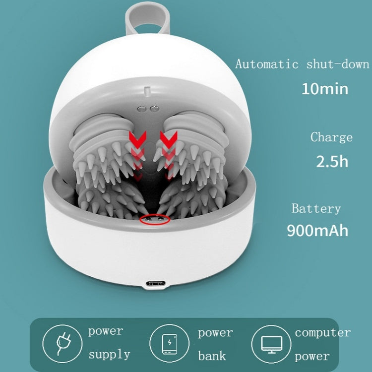 Electric Silicone Contacts Head Massager, Specification: English(White) - free shipping - PMC TechLife - Order now!