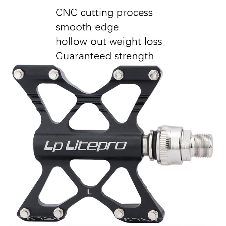 LP LitePro K5 Folding Bkie Aluminum Alloy Bearin Pedals(Silver) - free shipping - PMc TechLife - Order now!
