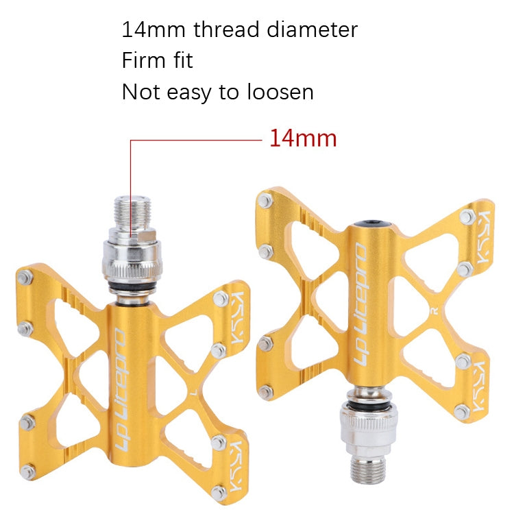 LP LitePro K5 Folding Bkie Aluminum Alloy Bearin Pedals(Black) - free shipping - PMc TechLife - Order now!