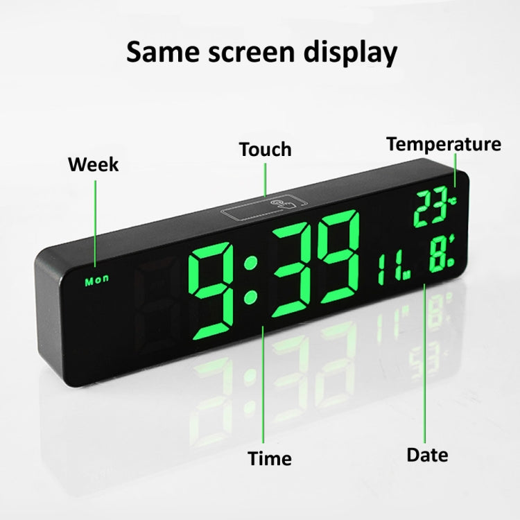 6625D LED Digital Alarm Clock Luminous Desktop Timer Temperature Display Alarm Clock( Black Shell White Light) - Alarm Clocks by PMc TechLife | Online Shopping South Africa | PMc TechLife | Buy Now Pay Later Mobicred
