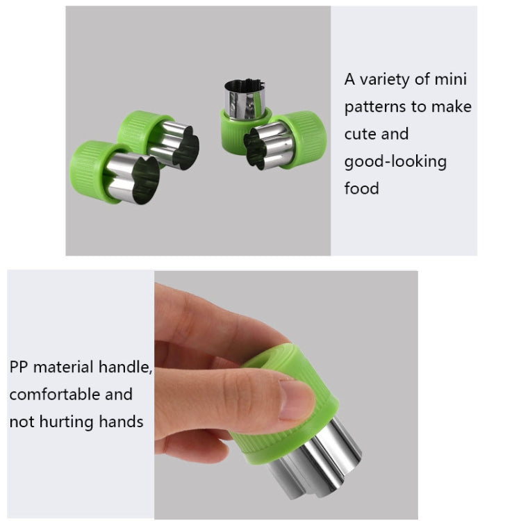 0-98 12 in 1 Kitchen Stainless Steel Flower Cutter(Purple) - Cutter & Peeler by PMC TechLife | Online Shopping South Africa | PMC TechLife | Buy Now Pay Later Mobicred