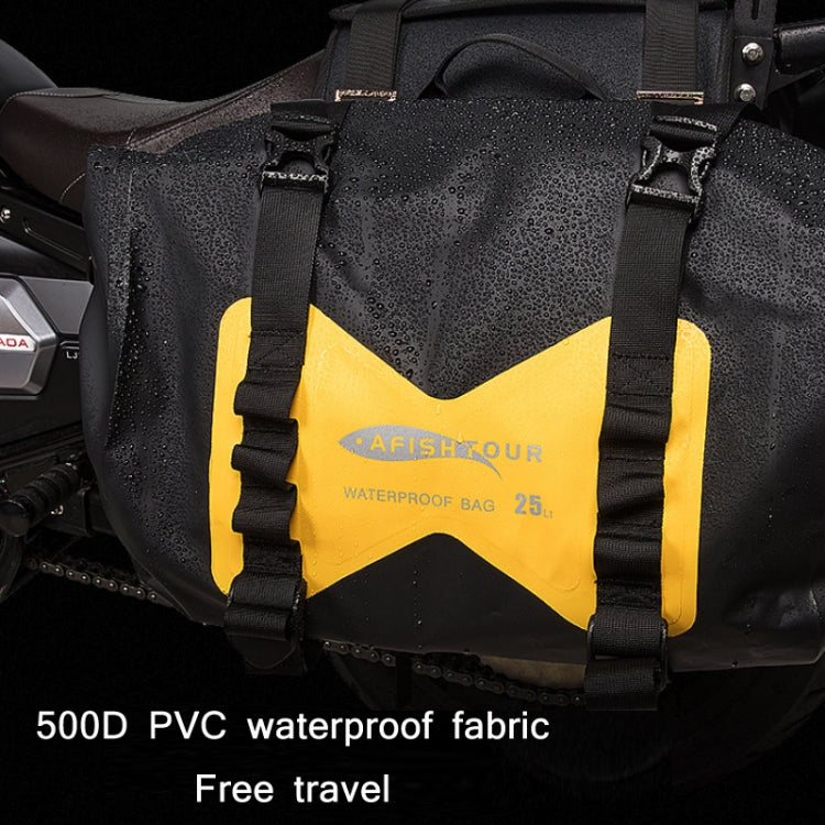 AFISHTOUR FM2021 Large Capacity Waterproof Motorcycle Rear Seat Bag, Color: Yellow - free shipping - PMC TechLife - Order now!