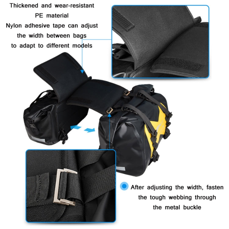AFISHTOUR FM2021 Large Capacity Waterproof Motorcycle Rear Seat Bag, Color: Red - free shipping - PMC TechLife - Order now!