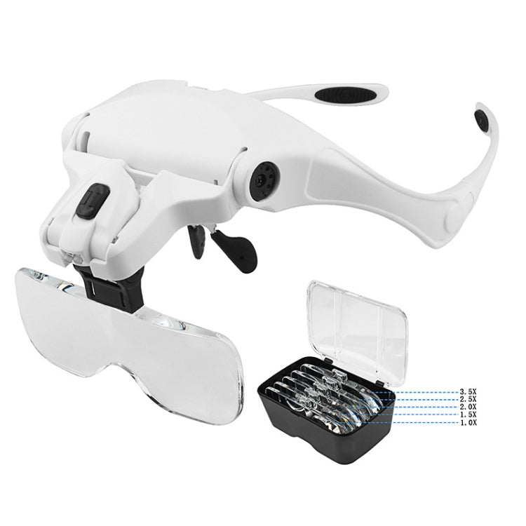 9892B2 1X / 1.5X / 2X / 2.5X / 3.5X Multifunctional Head Mounted Magnifier - Glasses Style by PMC TechLife | Online Shopping South Africa | PMC TechLife | Buy Now Pay Later Mobicred