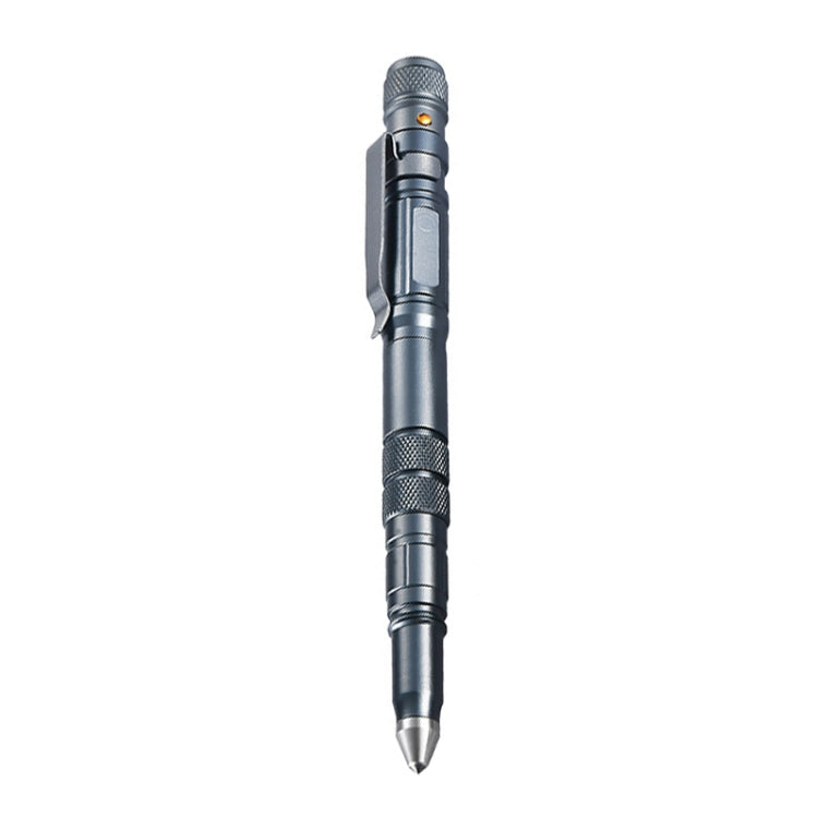 P08 Outdoor LED With Flashing Tungsten Steel Window Breaking Self-Defense Pen(Grey) - Self-defense Protection by PMc TechLife | Online Shopping South Africa | PMc TechLife | Buy Now Pay Later Mobicred