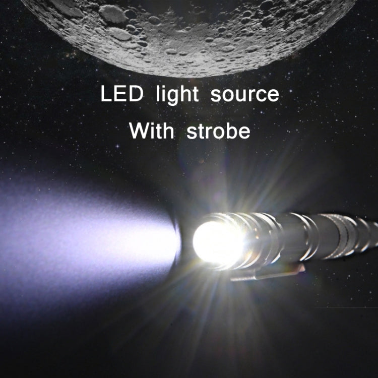 P08 Outdoor LED With Flashing Tungsten Steel Window Breaking Self-Defense Pen(Gold) - Self-defense Protection by PMc TechLife | Online Shopping South Africa | PMc TechLife | Buy Now Pay Later Mobicred