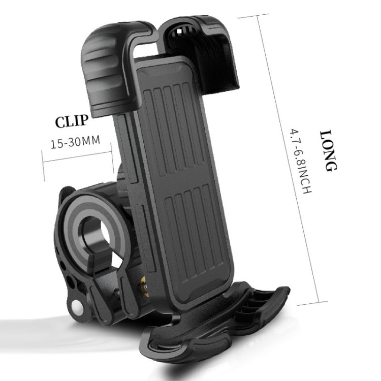 YYS-443-1 Bicycle Push Type Mobile Phone Navigation Bracket(Black) - Holders by PMC TechLife | Online Shopping South Africa | PMC TechLife | Buy Now Pay Later Mobicred