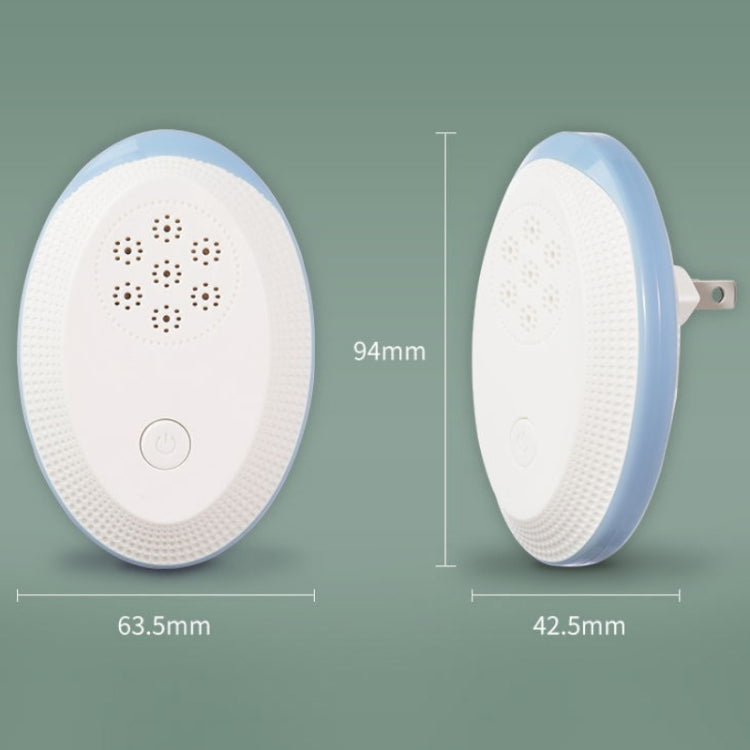 Ultrasonic Mosquito Rat Repellent Night Light, Specification: EU Plug(Gemstone Blue) - free shipping - PMC TechLife - Order now!