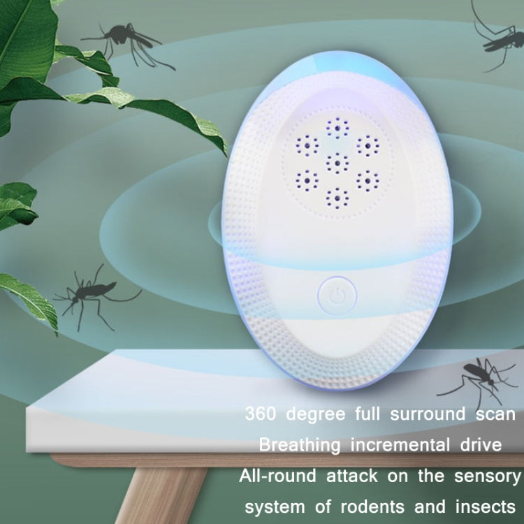 Ultrasonic Mosquito Rat Repellent Night Light, Specification: EU Plug(Gemstone Blue) - free shipping - PMC TechLife - Order now!
