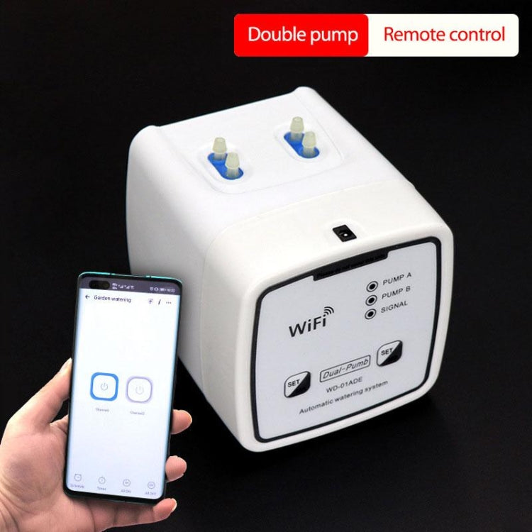 WD-01ADE WIFI Gardening Drip Irrigation Controller, Specification: Double Pump 15 Pots(UK Plug) - Watering & Irrigation by PMc TechLife | Online Shopping South Africa | PMc TechLife | Buy Now Pay Later Mobicred