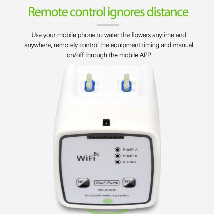WD-01ADE WIFI Gardening Drip Irrigation Controller, Specification: Double Pump 20 Pots(US Plug) - Watering & Irrigation by PMc TechLife | Online Shopping South Africa | PMc TechLife | Buy Now Pay Later Mobicred