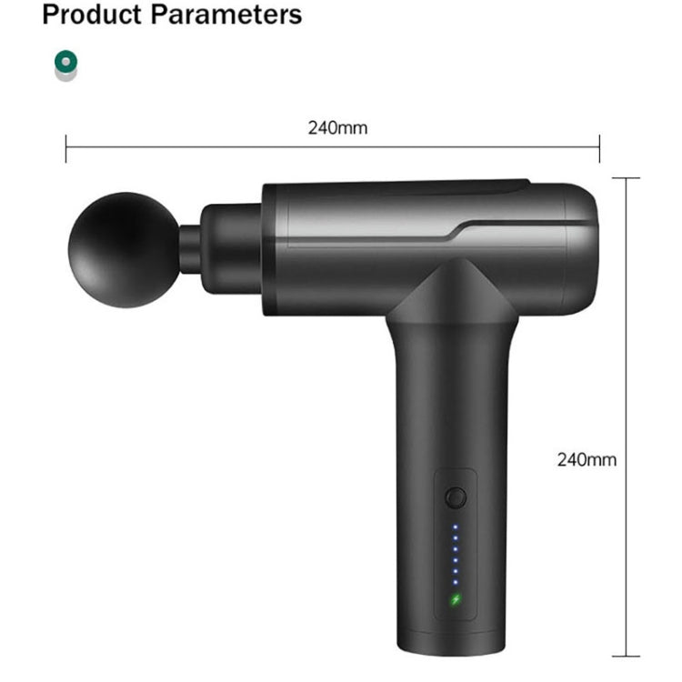 BG-128 6-speed Mini Convenient Massage Gun With 6 Massage Heads,CN Plug(Green) - free shipping - PMC TechLife - Order now!