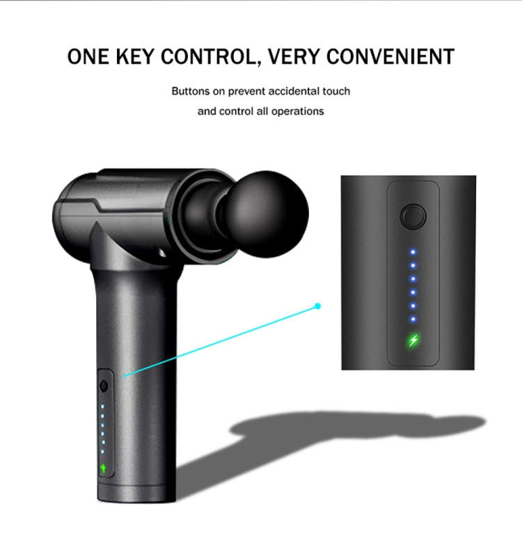 BG-128 6-speed Mini Convenient Massage Gun With 6 Massage Heads,CN Plug(Green) - free shipping - PMC TechLife - Order now!