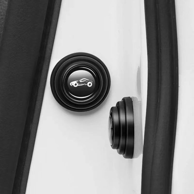 Car Door Anti-Collision Shock Pad, Color: Black With Sports Car Logo - Anti Collision Sticker by PMC TechLife | Online Shopping South Africa | PMC TechLife
