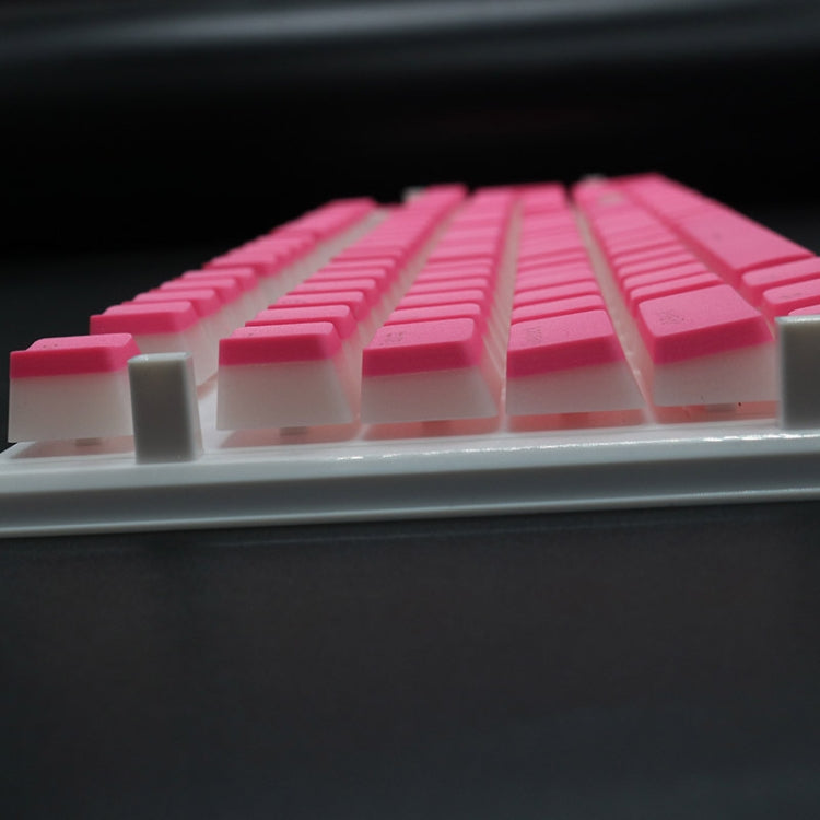 Pudding Double-layer Two-color 108-key Mechanical Translucent Keycap(Light Coffee) - Silicone / Sticker by PMC TechLife | Online Shopping South Africa | PMC TechLife | Buy Now Pay Later Mobicred