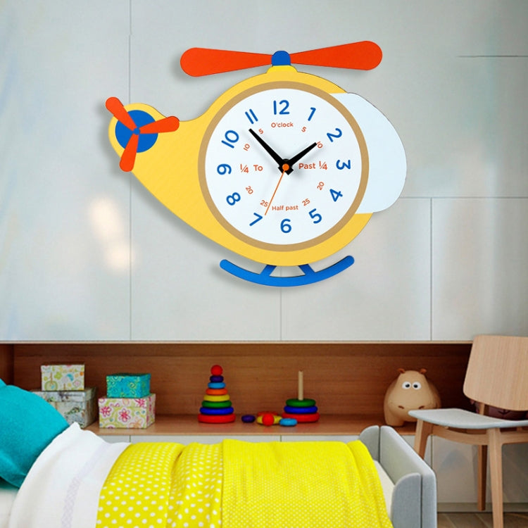Cartoon Shake Wall Clock Children Room Decoration Wall Clock (Helicopter) - free shipping - PMc TechLife - Order now!