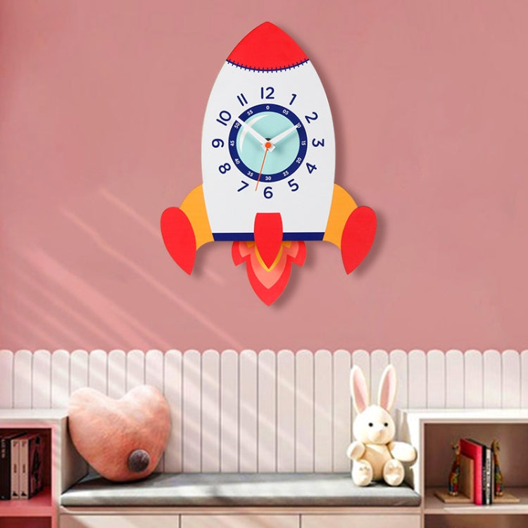 Cartoon Shake Wall Clock Children Room Decoration Wall Clock (Rocket) - Wall Clock by null | Online Shopping South Africa | PMc TechLife | Buy Now Pay Later Mobicred