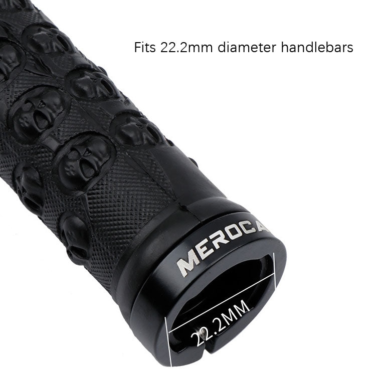 MEROCA Mountain Bike Anti-slip Shock Absorber Riding Grip Cover, Style: Bilateral Lock Sponge ME30 Red - Bicycle Grips by MEROCA | Online Shopping South Africa | PMc TechLife | Buy Now Pay Later Mobicred