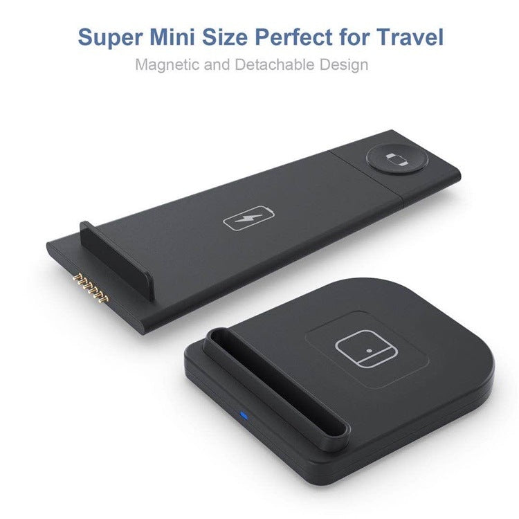 QGeeM QG-WC05 3 In 1 Portable Detachable Wireless Charger(White) - free shipping - PMC Jewellery - Order now!