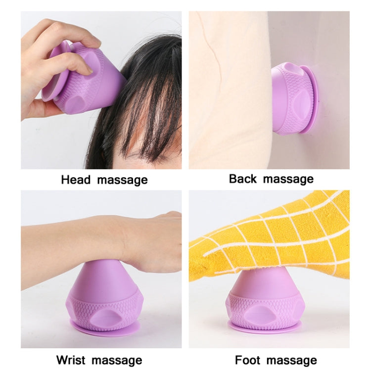 Suction Cup Type Silicone Muscle Membrane Muscle Massage Ball(Purple) - free shipping - PMC TechLife - Order now!