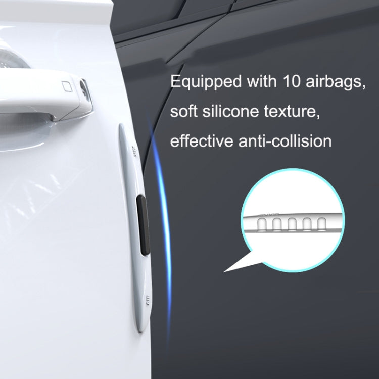 4 PCS Car Door Anti-Static Silicone Airbag Anti-Collision Strip, Colour: Transparent - Anti Collision Sticker by PMC TechLife | Online Shopping South Africa | PMC TechLife | Buy Now Pay Later Mobicred