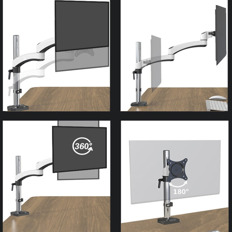 Gibbon Mounts FE112 Aluminum Alloy Lifting and Rotating LCD Computer Monitor Bracket(Perforation) - free shipping - PMC Jewellery - Order now!