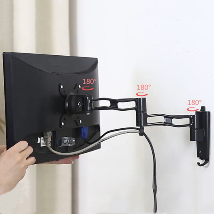 Gibbon Mounts L33 Monitor Bracket Wall Mounting Telescopic Rotating Aluminum Alloy TV Hanger - free shipping - PMC Jewellery - Order now!